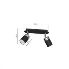 Ceiling  lamp JOKER BLACK/CHROME 2xGU10