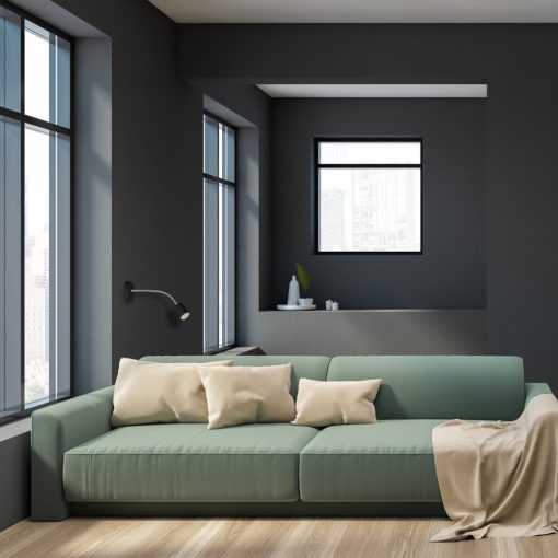 Wall lamp MAXI BLACK 1xGU10