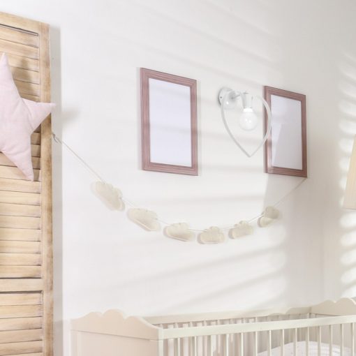 Wall lamp AMORE WHITE 1xE27