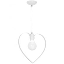 Pendant lamp AMORE WHITE 1xE27
