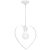 Pendant lamp AMORE WHITE 1xE27