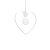 Pendant lamp AMORE WHITE 1xE27