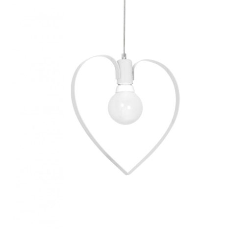 Pendant lamp AMORE WHITE 1xE27