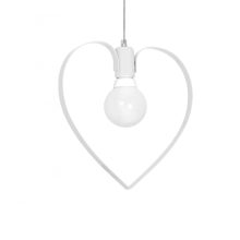 Pendant lamp AMORE WHITE 1xE27