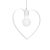 Pendant lamp AMORE WHITE 1xE27