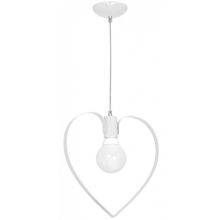 Pendant lamp AMORE WHITE 1xE27