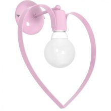 Wall lamp AMORE PINK 1xE27