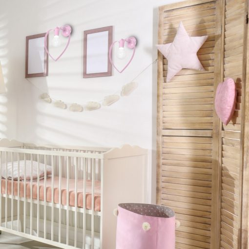 Wall lamp AMORE PINK 1xE27