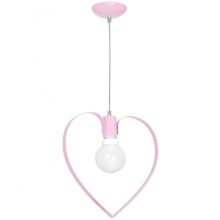 Pendant lamp AMORE PINK 1xE27