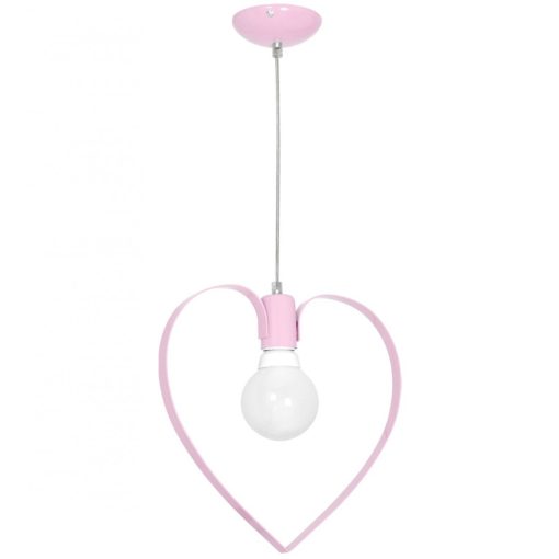 Pendant lamp AMORE PINK 1xE27