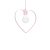 Pendant lamp AMORE PINK 1xE27