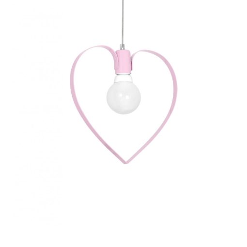Pendant lamp AMORE PINK 1xE27