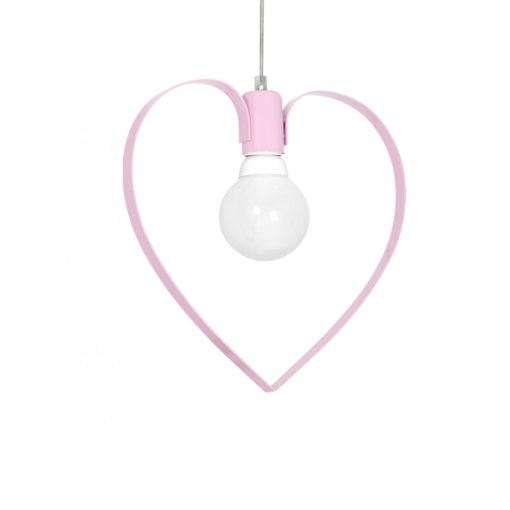 Pendant lamp AMORE PINK 1xE27