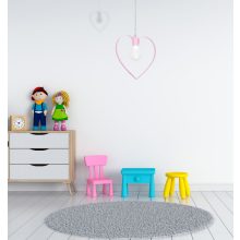Pendant lamp AMORE PINK 1xE27