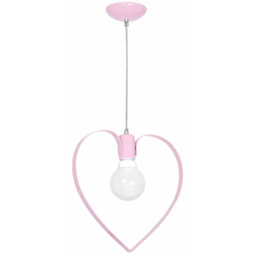 Pendant lamp AMORE PINK 1xE27