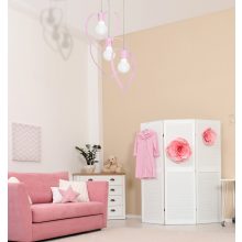 Pendant lamp AMORE PINK 3xE27