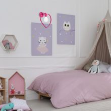 Wall lamp AMORE DARK PINK 1xE27