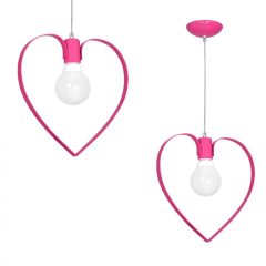 Pendant lamp AMORE DARK PINK 1xE27
