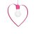 Pendant lamp AMORE DARK PINK 1xE27