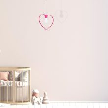 Pendant lamp AMORE DARK PINK 1xE27