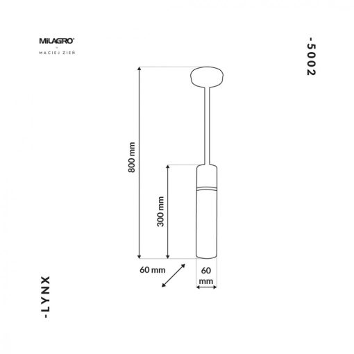 Lampa Wisząca LYNX 1xE14