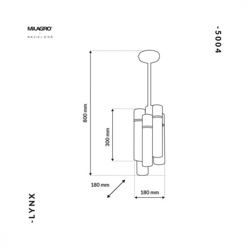 Lampa Wisząca LYNX 12xE14