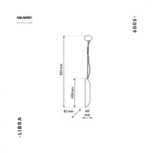 Lampa Wisząca LIBRA 1xE14