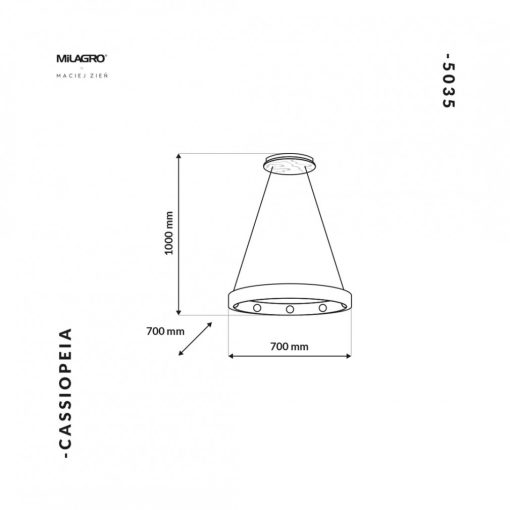 Lampa Wisząca CASSIOPEIA 9xE14