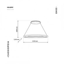 Lampa Wisząca CASSIOPEIA 14W LED