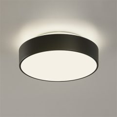   Dins Ceiling lamp 395/16 Black Matt, LED 10W 1100lm, CRI90 CL.II IP44, Integrated LED, Kelvin 2700K-3000K Slide Switch