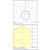   Dins Ceiling lamp 395/26 Matte Black, LED 18W 1890lm, CRI90 CL.II IP44, Integrated LED, Kelvin 2700K-3000K Slide Switch