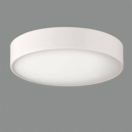 Dins Ceiling lamp 395/32 Plain White, LED 24W 2520lm, CRI90 CL.II IP44, Integrated LED, Kelvin 2700K-3000K Slide Switch
