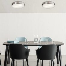 Dins Ceiling lamp 395/32 Plain White, LED 24W 2520lm, CRI90 CL.II IP44, Integrated LED, Kelvin 2700K-3000K Slide Switch