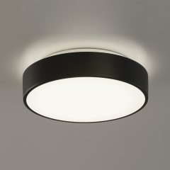   Dins Ceiling lamp 395/32 Matte Black, LED 24W 2520lm, CRI90 CL.II IP44, Integrated LED, Kelvin 2700K-3000K Slide Switch