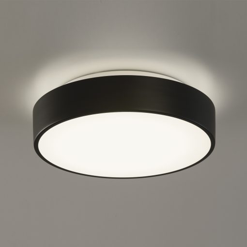 Dins Ceiling lamp 395/32 Matte Black, LED 24W 2520lm, CRI90 CL.II IP44, Integrated LED, Kelvin 2700K-3000K Slide Switch