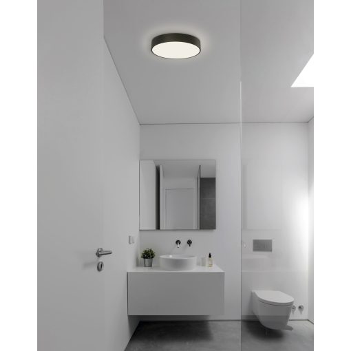 Dins Ceiling lamp 395/32 Matte Black, LED 24W 2520lm, CRI90 CL.II IP44, Integrated LED, Kelvin 2700K-3000K Slide Switch