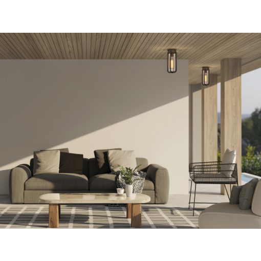 Vega Ceiling lamp 2079 Textured Anthracite, LED E27 15W, CL.I IP65