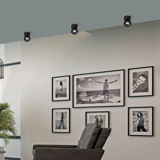 Apex Ceiling lamp 3412/10 Textured Black, LED COB 13W 3000K 891lm, CRI90 CL.II, Integrated LED, Adjustable