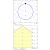   Kore Ceiling lamp 3435/9 White, LED 6W 4000K 420lm, CRI90 CL.II, Integrated LED
