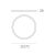   Kore Ceiling lamp 3435/27 White, LED 24W 4000K 1930lm, CRI90 CL.II, Integrated LED