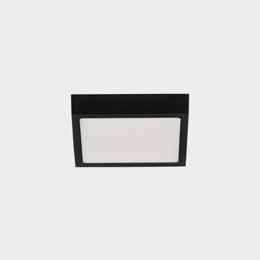 Roku Ceiling lamp 3436/14 Textured Black, LED 12W 4000K 950lm, CRI90 CL.II, Integrated LED