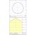   Isia Ceiling lamp 3453/40 Tech Gold, LED 40W 3660lm, CRI90 CL.I, Integrated LED, 3000K-4000K Slide Switch, Casambi, ON-DEMAND **