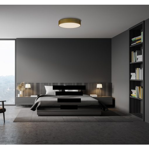 Isia Ceiling lamp 3453/60 Tech Gold, LED 55W 5250lm, CRI90 CL.I, Integrated LED, 3000K-4000K Slide Switch, Casambi, ON-DEMAND **