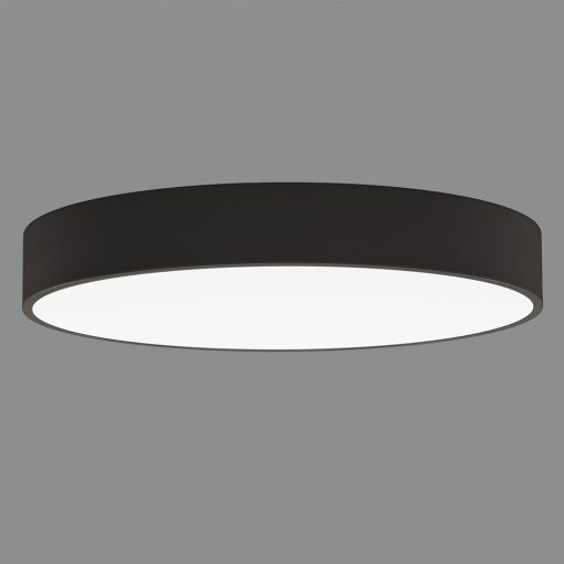 Isia Ceiling lamp 3453/80 Textured Black, LED 88W 8440lm, CRI90 CL.I, Integrated LED, 3000K-4000K Slide Switch