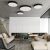   Isia Ceiling lamp 3453/80 Textured Black, LED 88W 8440lm, CRI90 CL.I, Integrated LED, Kelvin 3000K-4000K Slide Switch, Casambi, ON-DEMAND **