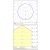   Isia Ceiling lamp 3453/80 Tech Gold, LED 88W 8440lm, CRI90 CL.I, Integrated LED, 3000K-4000K Slide Switch, Casambi, ON-DEMAND **