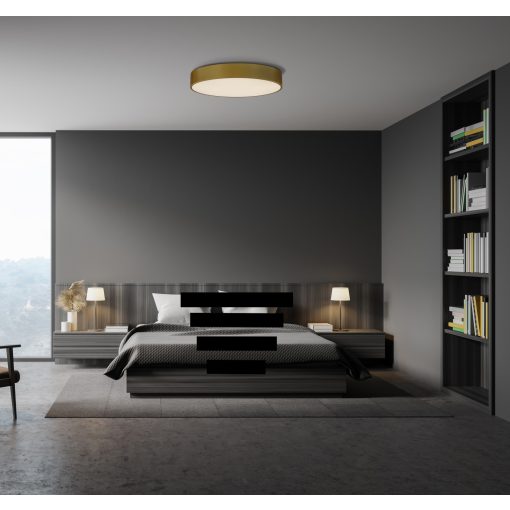 Isia Ceiling lamp 3453/80 Tech Gold, LED 88W 8440lm, CRI90 CL.I, Integrated LED, 3000K-4000K Slide Switch