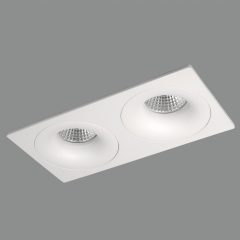 Waka Recessed 3725/20 Textured White, LED GU10 2x8W, CL.II