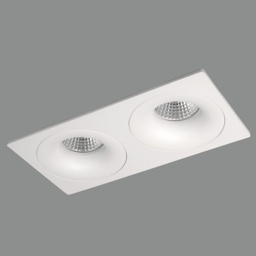 Waka Recessed 3725/20 Textured White, LED GU10 2x8W, CL.II