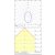   Aliso Ceiling lamp 3742/80 Textured Black, LED 75W 5800lm, CRI90 CL.I, Integrated LED, Kelvin 2700K-3000K Slide Switch
